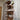 Steampunk industrial pipe wall shelf with pressure gauge, wooden shelves, and vintage valves