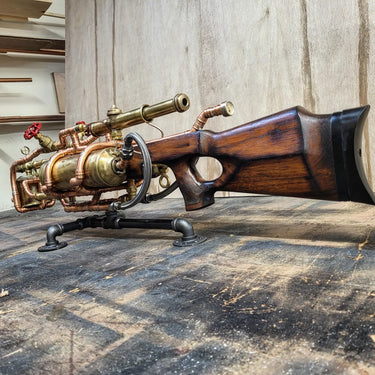 Brass Steampunk Flamethrower Prop with Optional Lamp Conversion