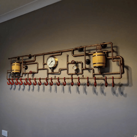 The Heaviside Industrial Steampunk Coat Rack – The Little Vintage Lamp Co