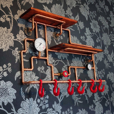 Steampunk Rack Industrial Steampunk Coat Racks - The Little Vintage Lamp Co